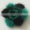 Mink fur flower bi color fur accessory charm top grade fur decoration
