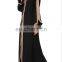 Muslim Islamic Long Sleeve Black/Beige Color Jacket Style Abaya(MQ17060301)