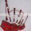 Scottish Highland Rosewood Bagpipe Half Silver Mount