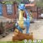 Fiberglass Cartoon Statue Dinosaur King for Amusement Park
