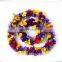 Colorful Hawaiian Flower Lei Wedding Flower Garlands Wreaths Set