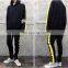 2018 Men's Reversed Double Striped Track Pant and Hoodie Side Zipper /Sweatpant Sport Full Tracksuit Mens Jogging Suits