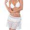 White lace beachwear skirt beach bikini cover ups