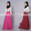 Latest modern chiffion skirt fashion islamic clothing women