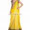 Sunshine Yellow Draped Lengha