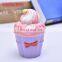 Hot sale in Japan bulk promotional gift for kids creative Cute ice cream smart money box for girls ceramic piggy bank