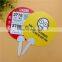 0.6mm pp hand fan designs both sides printing