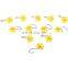 Yellow Flower Shower Curtain hooks for bathroom