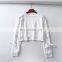 LAITE H2008 crew neck women's sweatshirts women crop top solid color sweatshirts ladies's pullover