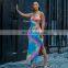 LAITE D2078 New Arrivals Best Sellers Women Tie Dye Casual Dresses Ladies Backless Sexy Dresses Women Summer Tie Dye Dresses