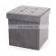 RTS Factory wholesale beautiful  modern velvet ottoman box storage pouf ottoman and useful for home