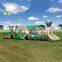 jungle train funny air bouncer inflatable obstacle course for sale