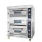 3 decks 9 pans GAS Deck Oven with gas burner 300W power rate