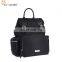 fashion lightweight polyester mama diaper tote bag with shoulder belt