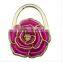 Whoesale Foldable Gold Tone Accent Rose Flower Bag Purse Hanger Table Hook