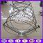Spiral Coil Anti Rust Razor Blade Barb Wire Cros Type And Iron Wire Material Inside From China
