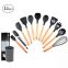Non stick spatula set contains 12 pieces of bucket creative food grade hengshao tools, wooden handle silicone kitchenware