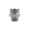 pipe fitting stainless steel ss 304 316L forging male thread BPS NPT hexagon reducing nipple