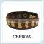 2015 New Fashion wide round genuine snap button leather bangle bracelet,leather snap bracelet