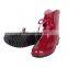 red bowknot cute cheap rain boots for girl and ladies
