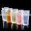 Printed stand up pouch with suction nozzle/ screw top plastic bag