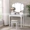 b2b elegant modern glass dresser 2020 make up table design dressing table and mirror with light