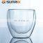 2021 Fashionable Double Wall Thermal Espresso Cups Glasses, Heat Resistant Thermal Glass, Coffee Cup for Hot & Cold Drinks