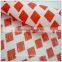 Cotton print check pattern fabric