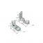 Stainless Steel Bending Shelf Metal Furniture Corner Brackets