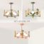 Modern Contemporary Minimalist Luxury Pendant Light Pink Green Dining Room Ceiling Hanging Lamp LED Indoor Fawn Chandelier
