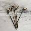Disposable fruit sushi picker accept OEM bamboo skewers stick with custom logo