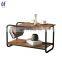 Modern Living Room Furniture Design Luxury Metal Frame Bed Wooden Side Tea End Table Set Chinese Factory