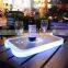 led ice bucket stand /Colorful decorative bar furniture PE material horizontal tray plastic led illuminated ice bucket