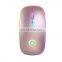 Amazon Lithium Battery Led Light Colorful 2.4Ghz RGB Gaming Usb Rechargeable Wireless Mouse