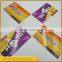 Professional quality plastic pvc scratch calling card with scratch panel