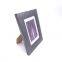 PS Plastic Metal Brushed Irregular Hexagonal Silver Wide Side Photo Frame