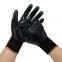 13 gauge polyester liner blue nitrile coated gloves work glove nylon nitrile dipped labor gloves