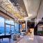 Modern luxury glass leaf chandelier pendant light hotel lobby large custom hand blown glass chandelier