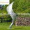 stainless steel matt modern garden sculpture