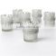 Frosted Mercury Glass and Rhinestone Votive Holders & Mini Glass Mason Jar For Home & Wedding Decor