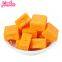 HALAL jam filled cube mango flavor gummy soft candy mango candy