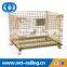 Industrial folding galvanized metal containers