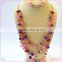 Fashion jewelry cheapest crystals two layers long necklace set national sweater necklace set