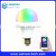 Androd IOS system smart RGBW led bulb light remote control color changing E27 5W-9W dimmable