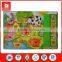 6 pcs music puzzles kids toys wooden animal sound puzzles red knob voice wooden sound toy small educational musical puzzles
