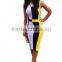 Korean elegant orange lace nude mini long sleeve evening dress short