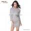 wholesale formal navy blue carving lace peplum dress