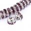 Silver Plated Light Amethyst Color #212 Rhinestone Jewelry Rondelle Spacer Beads Variation Color and Size 4mm/6mm/8mm/10mm