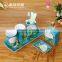 Fashion hand painted ceramic hotel bathroom accessories set