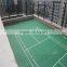 outdoor synthetic badminton court flooring surface suitable for college